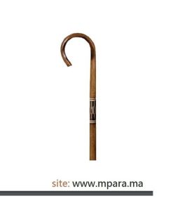 Canne en bois de châtaigne flammée décorée GARCIA-6