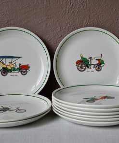 10 Assiettes Orchies Voitures anciennes