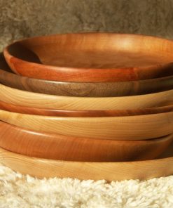Assiettes mi-creuse en bois