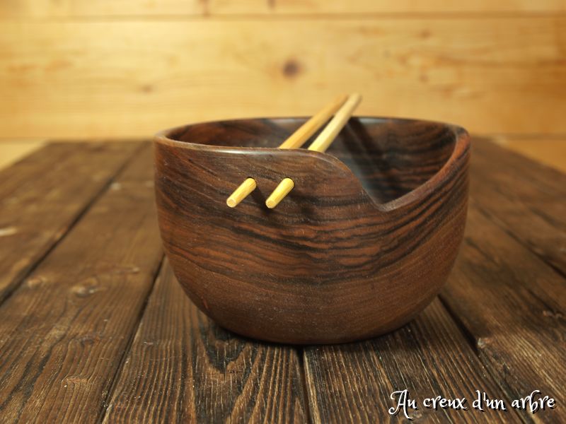 Bol à riz en noyer - Image 2