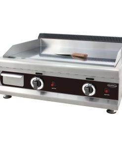 Plaque à snacker gaz Propane CHROME Largeur 80 cm